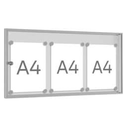 Preiswerter, abschließbarer Schaukasten mit Glastür Preiswerter, abschließbarer Schaukasten mit Glastür