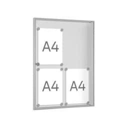 Preiswerter, abschließbarer Schaukasten mit Flügeltür Preiswerter, abschließbarer Schaukasten mit Flügeltür