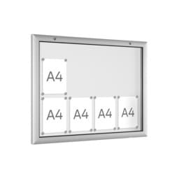 Flacher Wand-Außen-Schaukasten in 8x DIN A4 Flacher Wand-Außen-Schaukasten in 8x DIN A4