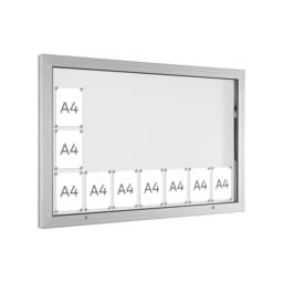 XXL Außen-Schaukasten Edge für die Wand, 21x DIN A4 XXL Außen-Schaukasten Edge für die Wand, 21x DIN A4
