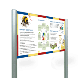 Infotafel-Standschild für Bienen-Lehrpfad Infotafel-Standschild für Bienen-Lehrpfad