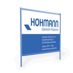 XXL-Standschild in Corporate Design-Farben XXL-Standschild in Corporate Design-Farben