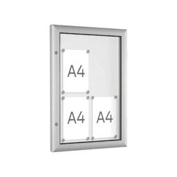 Flacher Wand-Außen-Schaukasten in Hochformat Flacher Wand-Außen-Schaukasten in Hochformat
