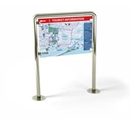 Outdoor-Infotafel mit Lage- / Stadtplan für Lehrpfade Outdoor-Infotafel mit Lage- / Stadtplan für Lehrpfade