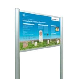 Freistehende Infotafel für Grenzstein-Infopfad Freistehende Infotafel für Grenzstein-Infopfad