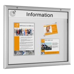 Flachschaukasten für Innen- & Außeneinsatz Flachschaukasten für Innen- & Außeneinsatz