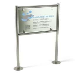 Praxisschild inkl. Druck mit UV-Schutz + Anti-Graffiti-Laminat || Motiv Landarztpraxis Praxisschild inkl. Druck mit UV-Schutz + Anti-Graffiti-Laminat || Motiv Landarztpraxis