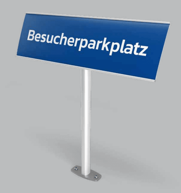 parkplatzschild-2in1-Kömaprinttafel zum selber beschriften