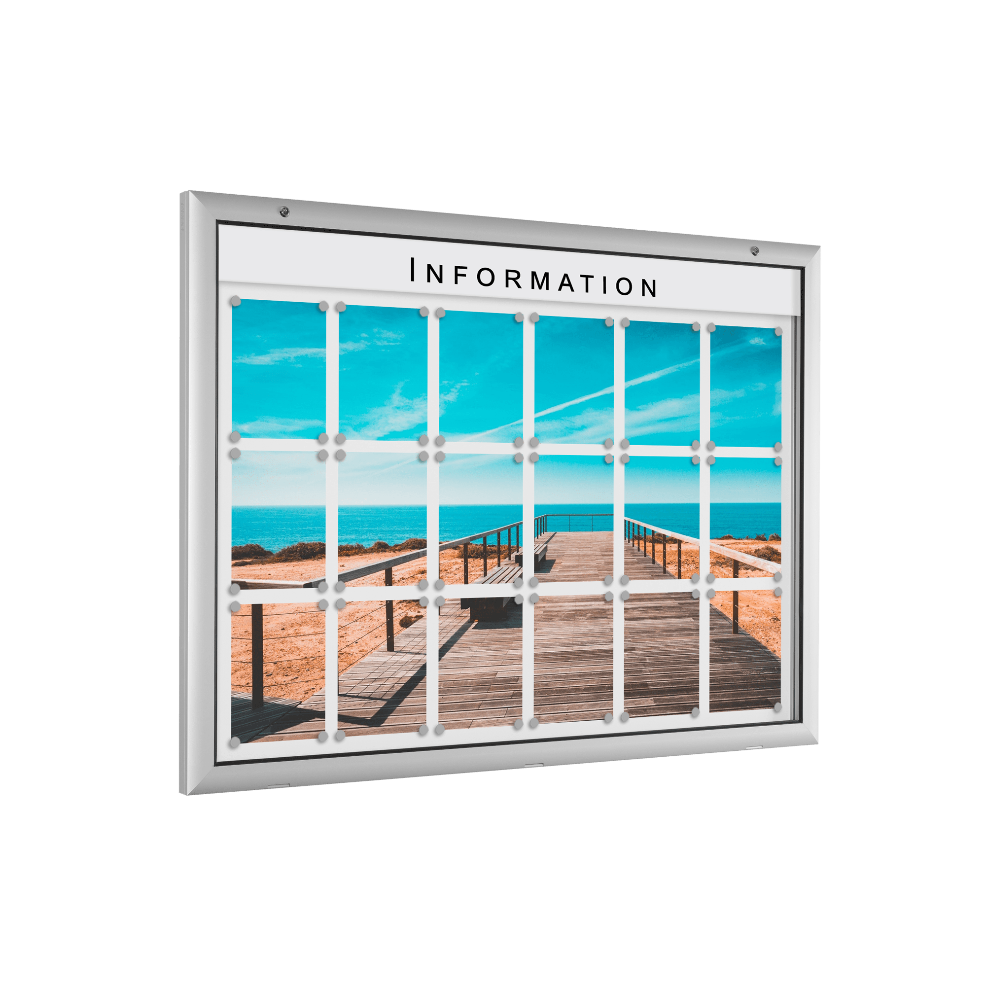 Flach-Schaukasten für Außen: wetterfest mit Entlüftung