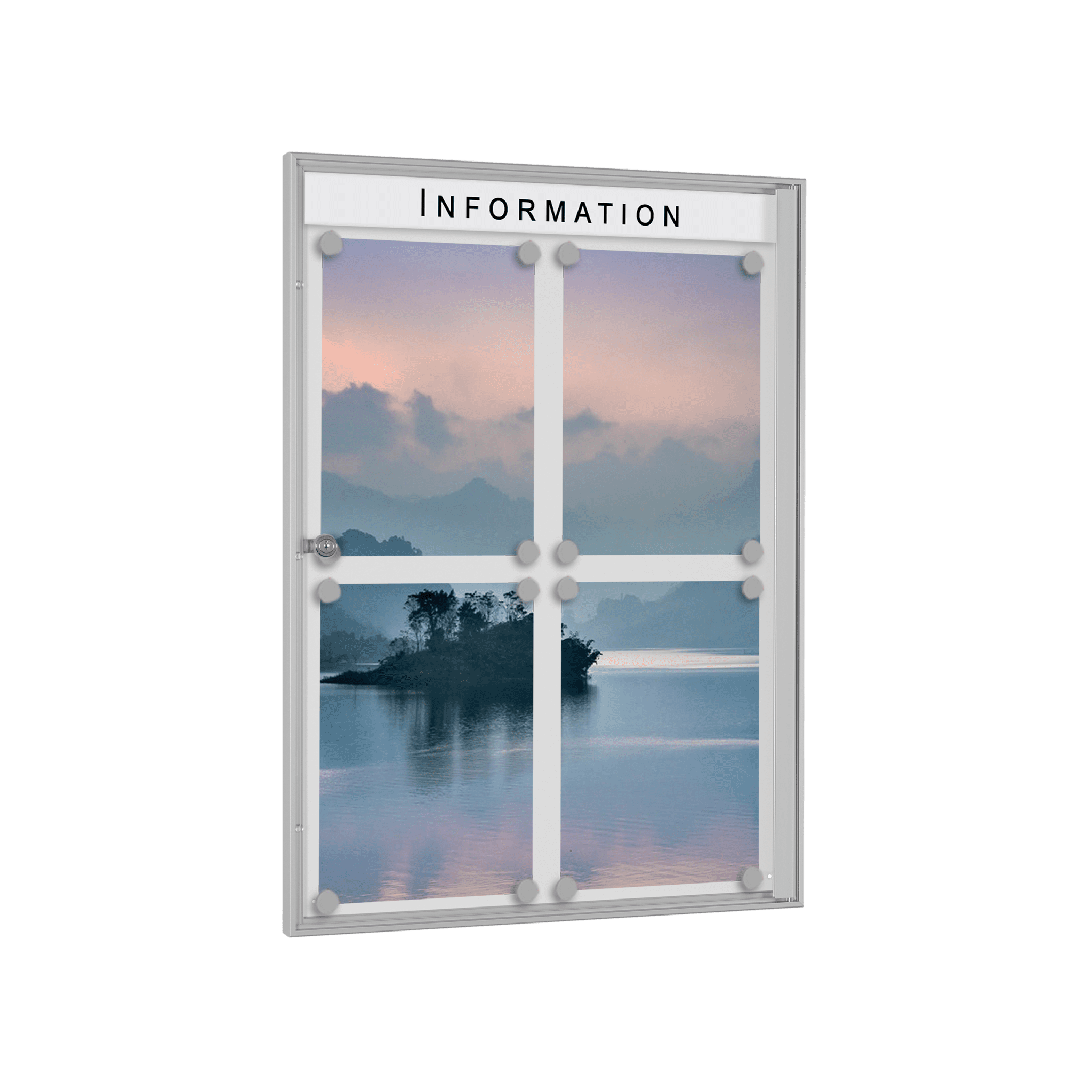 Preiswerter Innen-Schaukasten für Treppenhaus, Liegenschaften & Co || Mit B1 Brandschutz-Zertifizierung