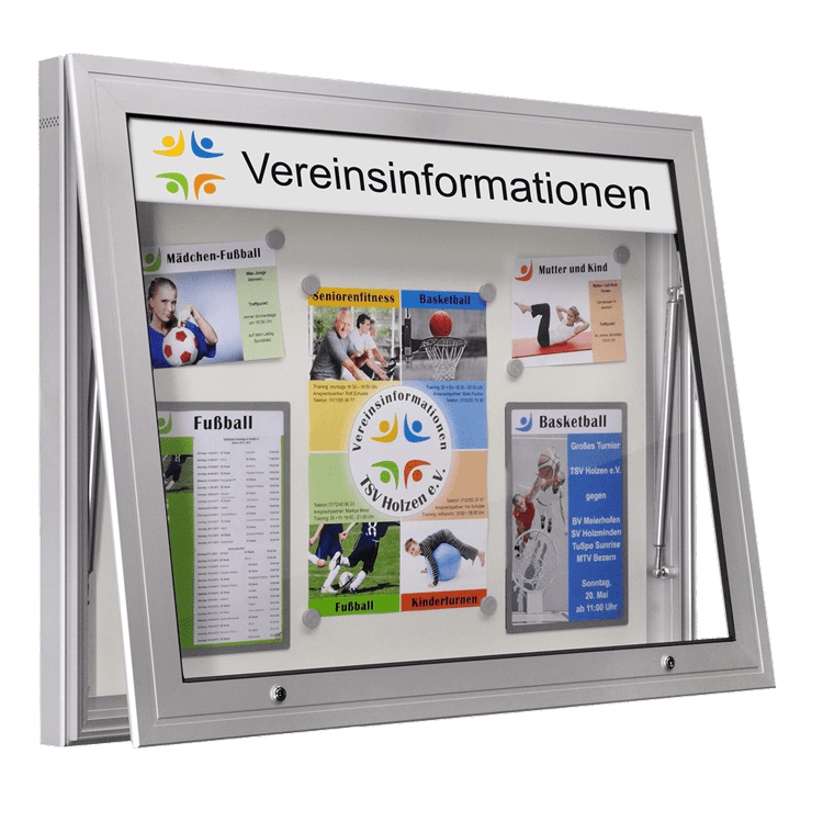 Wetterfester und abschließbarer Außen-Schaukasten aus deutscher Herstellung