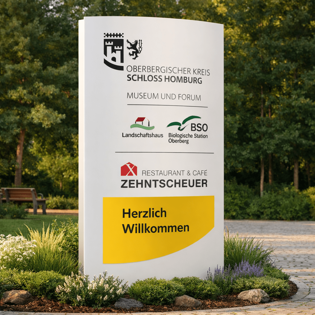 Unbeleuchteter, gewölbter Werbepylon mit laminiertem Digitaldruck mit Ausbleichen-Schutz