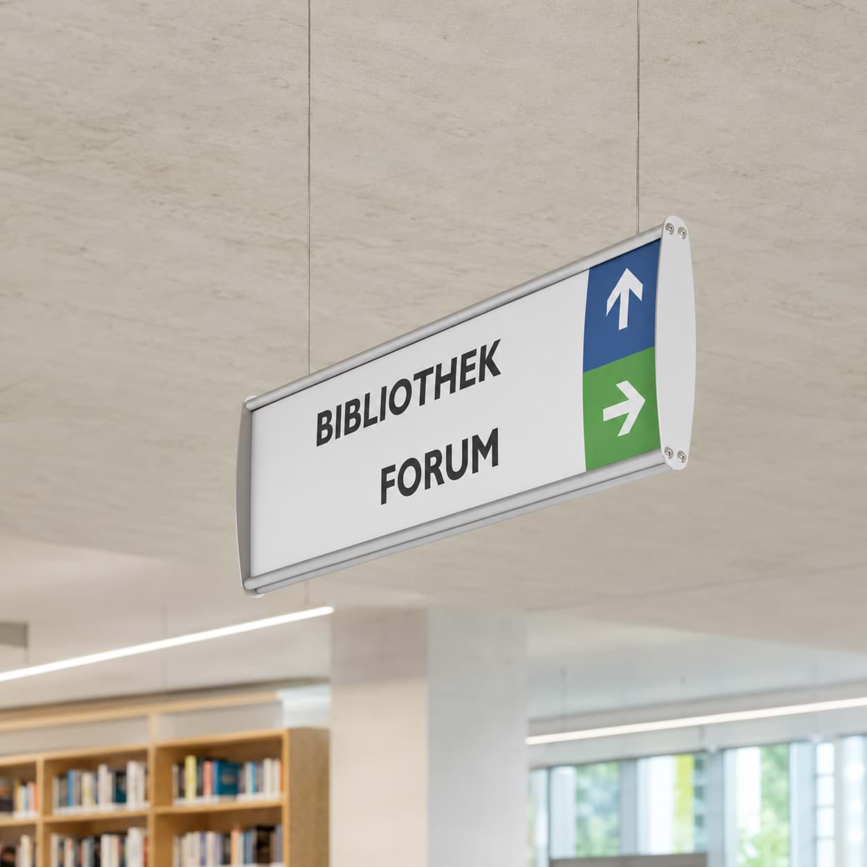 Gebäude-Wegweiser für Ebenen und Richtungen