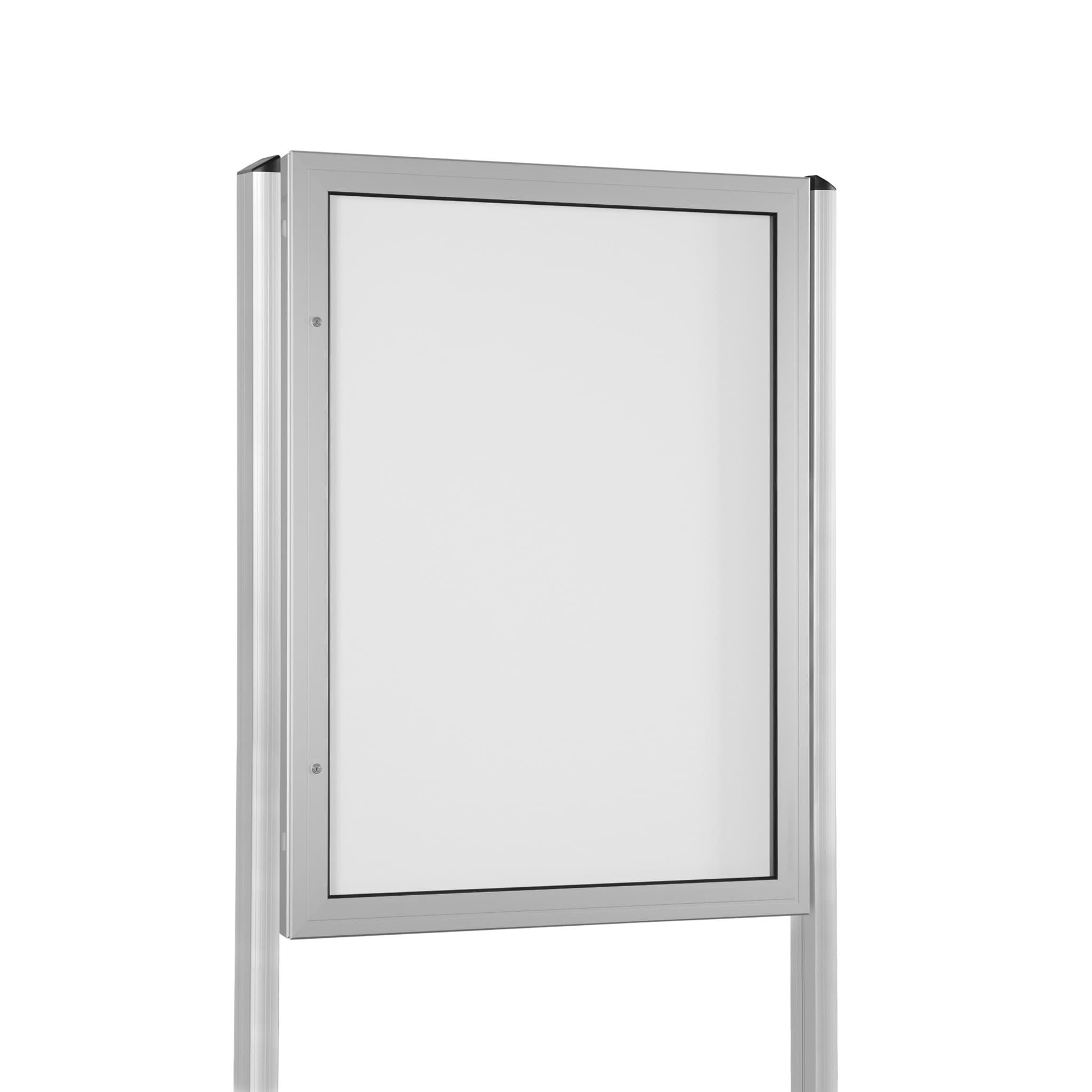 Außen-Schaukasten Edge mit Oval-Standbeinen