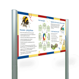 Infotafel-Standschild für Bienen-Lehrpfad