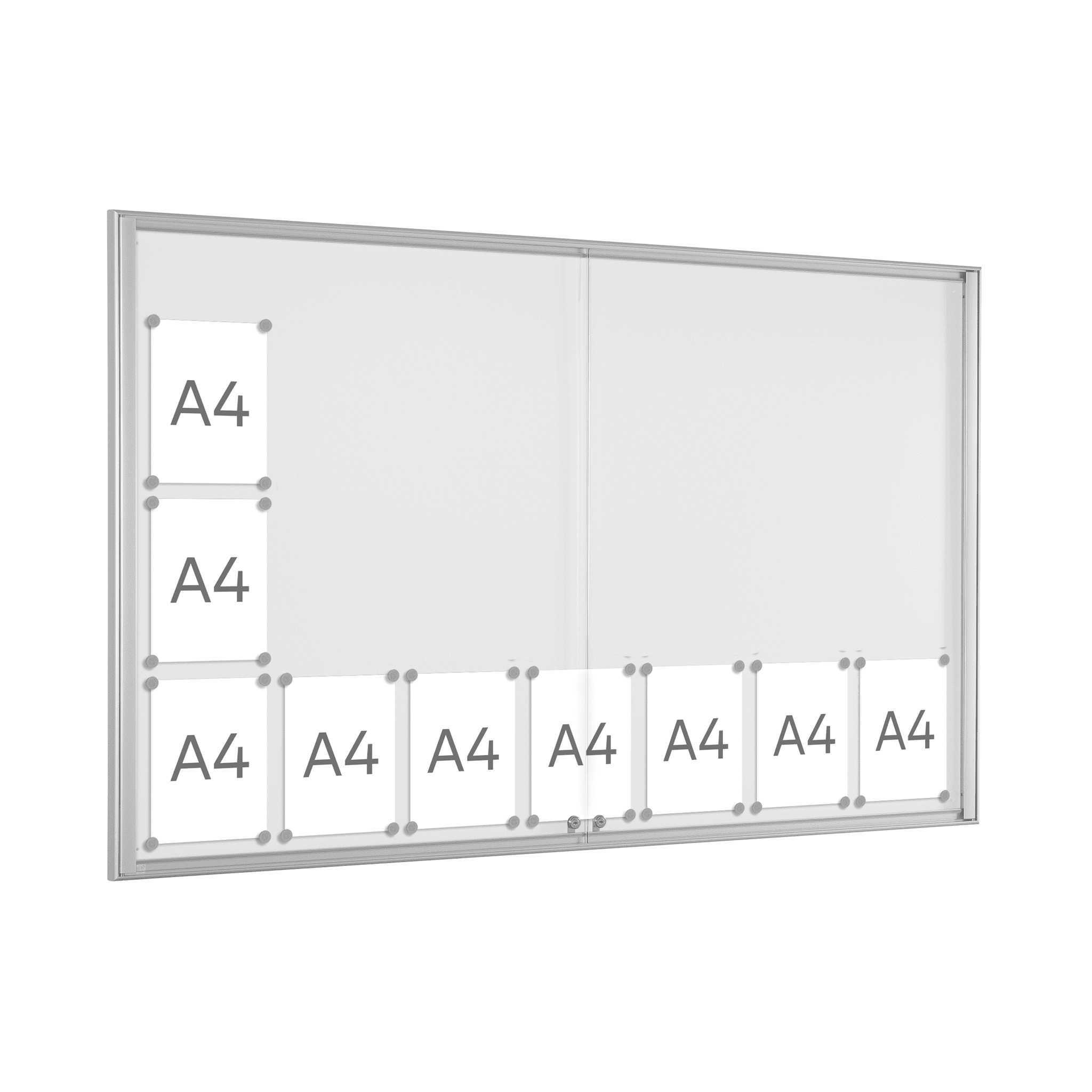 XXL Innen-Schaukasten 21x DIN A4 mit Doppeltüren