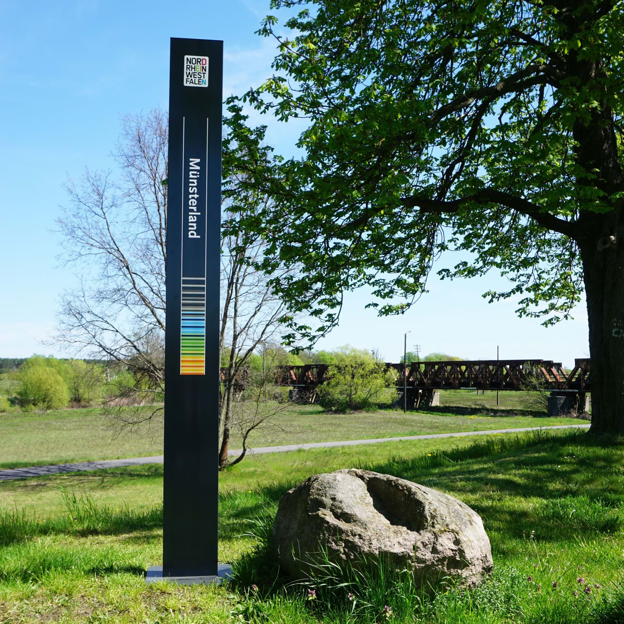 Infostele für Radwege, Info- & Natur-Lehrpfade