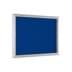 Flacher Außen-Schaukasten im Querformat, abschließbar, 5 Jahre Hersteller-Garantie, Rückwand blau, 8x DIN A4