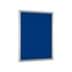 Flacher Außen-Schaukasten im Hochformat, abschließbar, 5 Jahre Hersteller-Garantie, Rückwand blau, 16x DIN A4