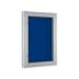 Klassischer Außen-Schaukasten, abschließbar, 5 Jahre Hersteller-Garantie, Hochformat, 4x DIN A4, Rückwand blau