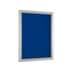 Klassischer Außen-Schaukasten, abschließbar, 5 Jahre Hersteller-Garantie, 16x DIN A4, Rückwand blau