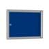Innen-Schaukasten für Hausflur etc., abschließbar, 5 Jahre Hersteller-Garantie, 2x DIN A4, Rückwand blau
