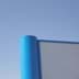Infotafel: Ständer & Werbeschild-Rahmen blau lackiert