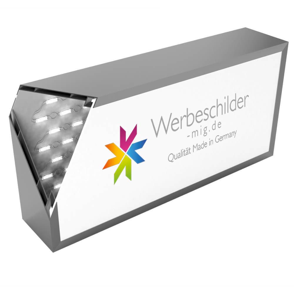 LED-Leuchtkasten als WTS Wand-Leuchttransparent